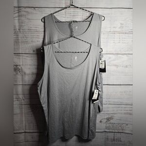 NWT Bundle Of 2 Ideology Heather Gray Active Tank Tops Size 1X